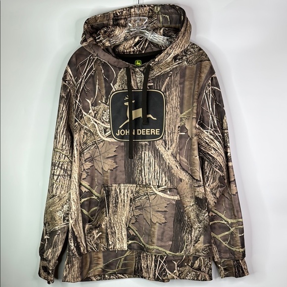 John Deere Camouflage Hoodie Size Large - Picture 1 of 10